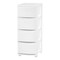 IRIS USA Plastic 4 Drawer Storage Cart, Organizer Unit for Bedroom, Closet, Kitchen, Bathroom, Laundry Room, Dorm